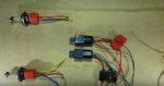 Circuito electrico de luces bajas y altas de un vehiculo