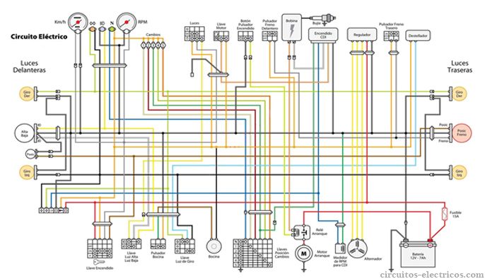 Diagrama Y Sistema Eléctrico De Moto Italika Dm 150 Guia Reparación Y